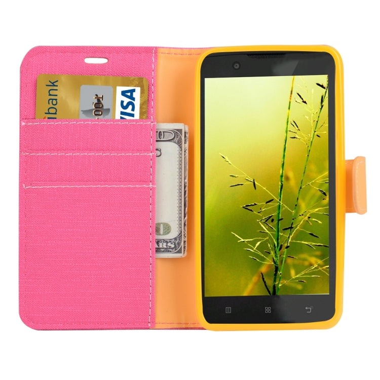 Denim Cloth Texture Horizontal Flip Leather Case with Holder & Card Slots & Wallet for Lenovo S660