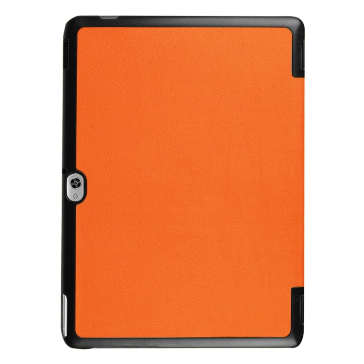 For Huawei  MediaPad M2 10.0 Custer Texture 3-Folding Horizontal Flip Leather Case with Holder