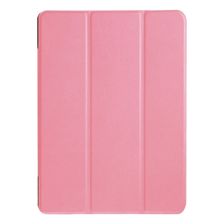 For Huawei  MediaPad M2 10.0 Custer Texture 3-Folding Horizontal Flip Leather Case with Holder