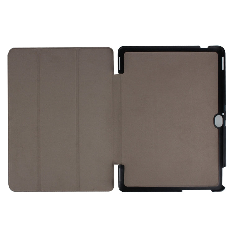 For Huawei  MediaPad M2 10.0 Custer Texture 3-Folding Horizontal Flip Leather Case with Holder