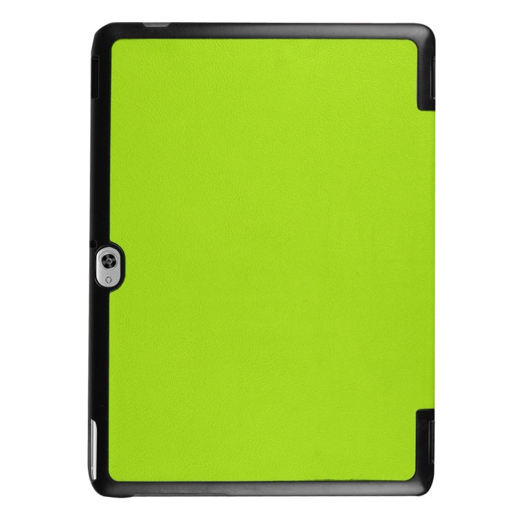 For Huawei  MediaPad M2 10.0 Custer Texture 3-Folding Horizontal Flip Leather Case with Holder