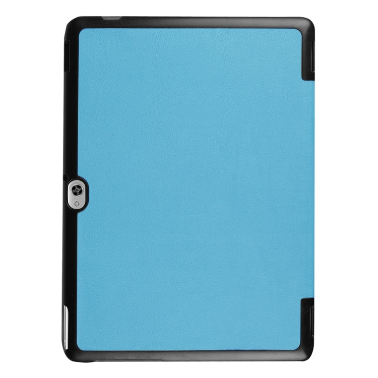 For Huawei  MediaPad M2 10.0 Custer Texture 3-Folding Horizontal Flip Leather Case with Holder