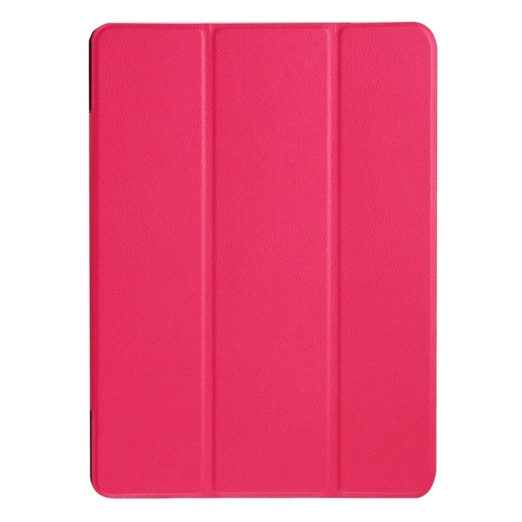 For Huawei  MediaPad M2 10.0 Custer Texture 3-Folding Horizontal Flip Leather Case with Holder