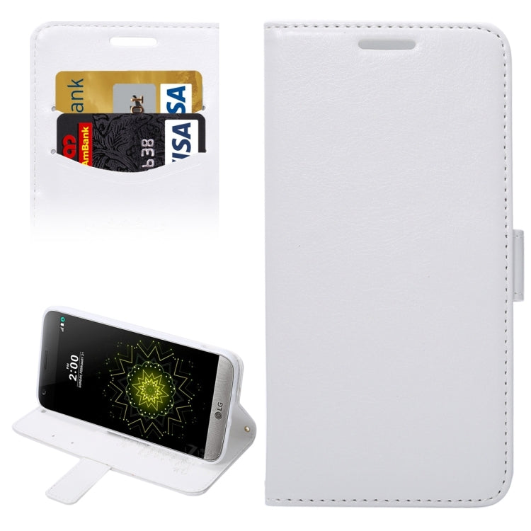 Lambskin Texture Printing Horizontal Flip Leather Case with Holder & Card Slots for LG G5