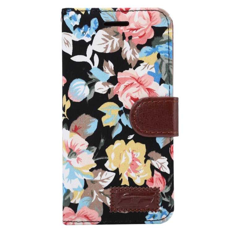 Flower Pattern Cloth Surface Horizontal Flip Leather Case with Holder & Card Slots for LG G5