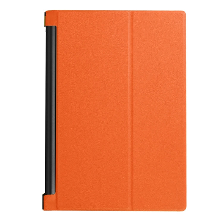 Custer Texture Horizontal Flip Solid Color Leather Case with Three-folding Holder for Lenovo YOGA Tab 3 Pro X90L, 10.1 inch