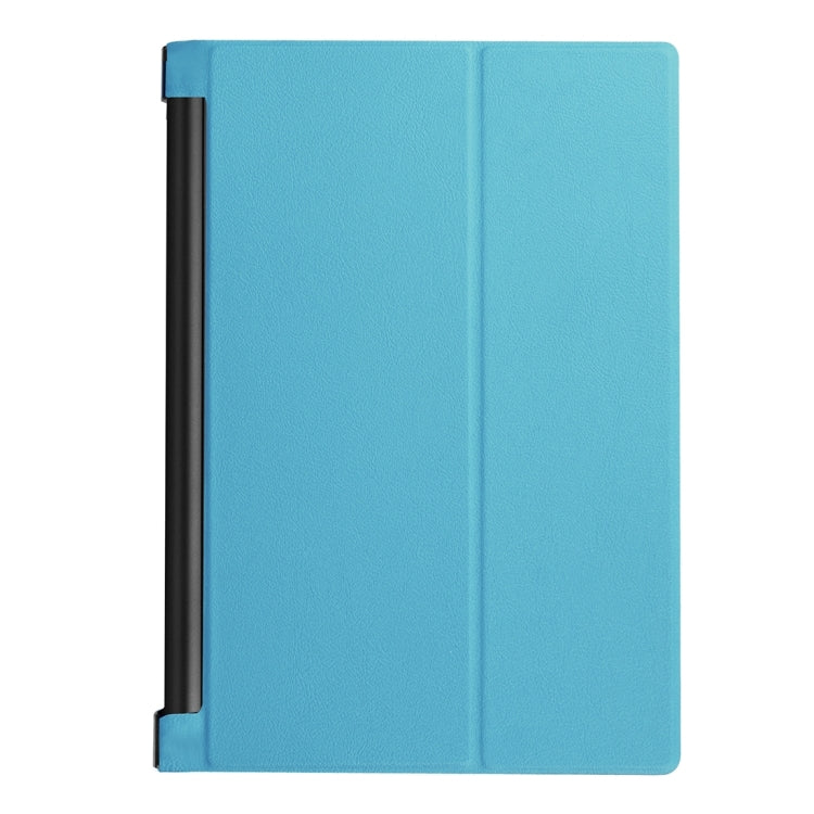Custer Texture Horizontal Flip Solid Color Leather Case with Three-folding Holder for Lenovo YOGA Tab 3 Pro X90L, 10.1 inch