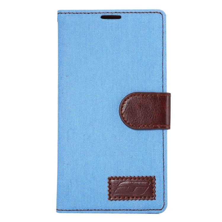 Denim Texture Leather Case with Holder & Card Slots for LG G4