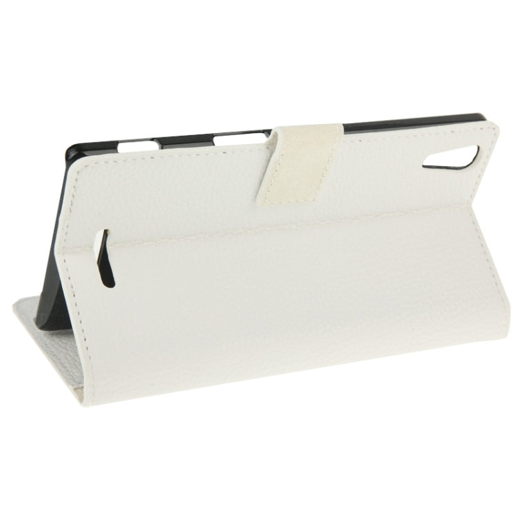 Litchi Texture Flip Leather Case with Holder & Card Slots & Wallet for Sony Xperia T3