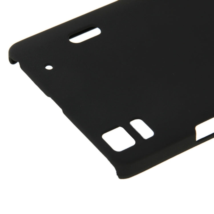 Solid Color Plastic Back Case for Lenovo K3 Note(Black)