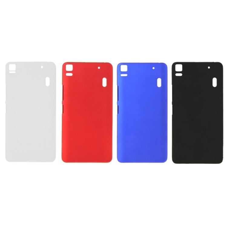 Solid Color Plastic Back Case for Lenovo K3 Note(Black)