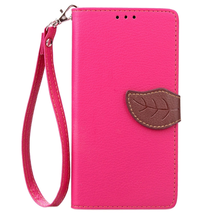 Leaf Magnetic Snap Litchi Texture Horizontal Flip Leather Case with Card Slots & Wallet & Holder & Lanyard for OnePlus 2