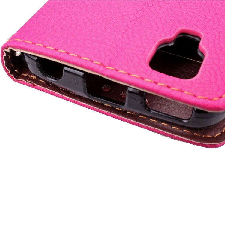 Leaf Magnetic Snap Litchi Texture Horizontal Flip Leather Case with Card Slots & Wallet & Holder & Lanyard for Wiko Sunset