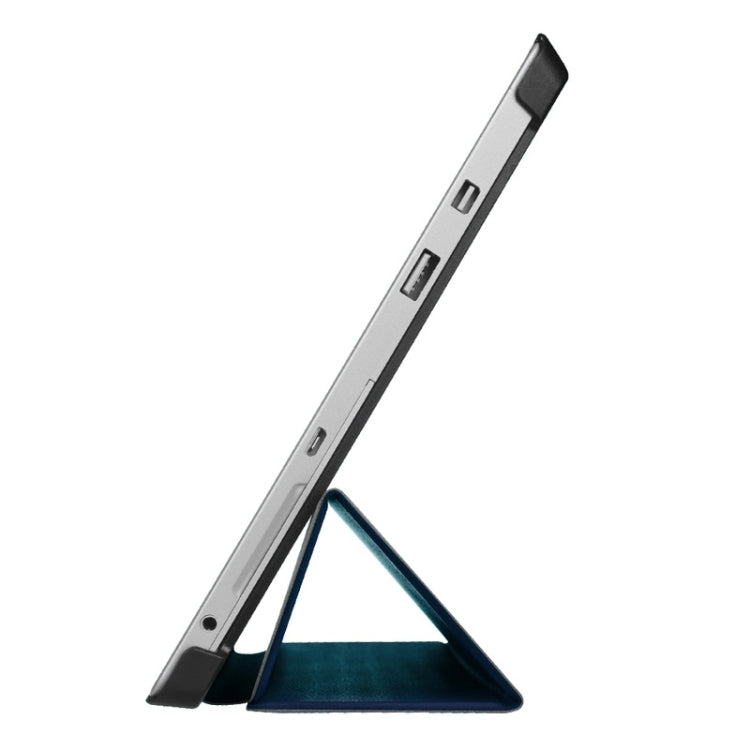 3-folding Karst Texture Horizontal Flip Leather Case with Holder for Microsoft Surface 3