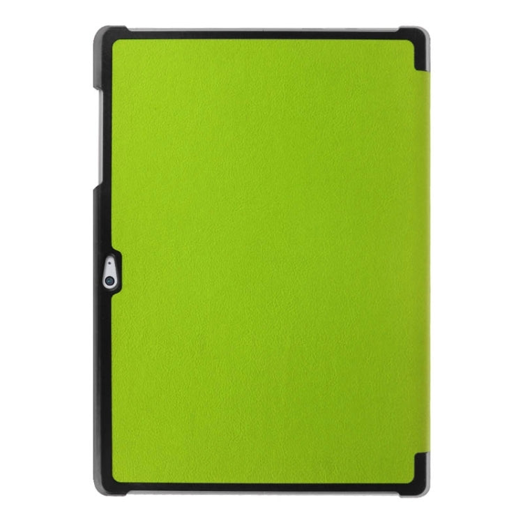 3-folding Karst Texture Horizontal Flip Leather Case with Holder for Microsoft Surface 3