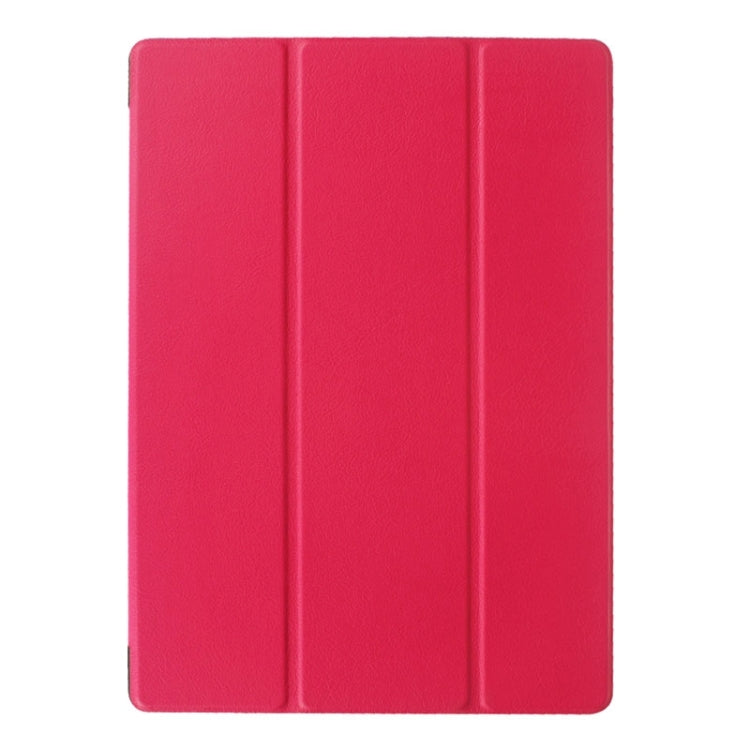 3-folding Karst Texture Horizontal Flip Leather Case with Holder for Microsoft Surface 3