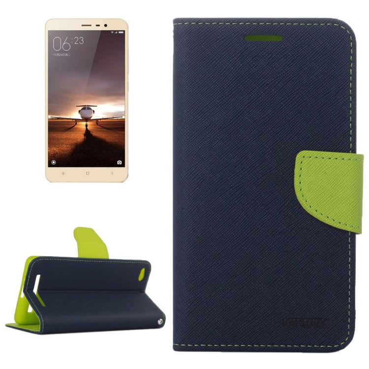 For Xiaomi  Redmi 3 Cross Texture Flip Leather Case with Holder & Card Slots & Wallet