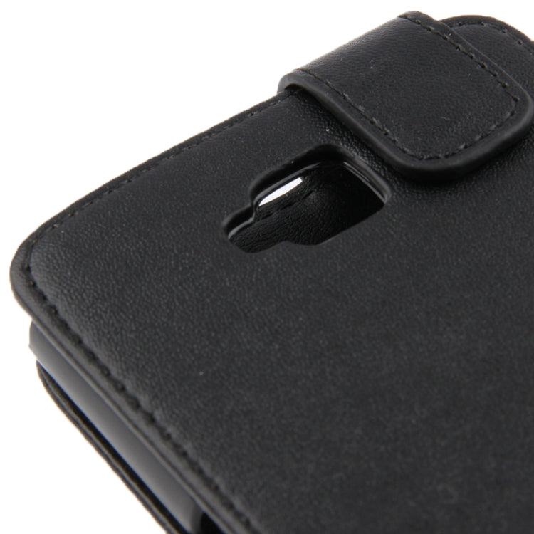 Vertical Flip Leather Case for LG G Pro Lite / D686 (Black)