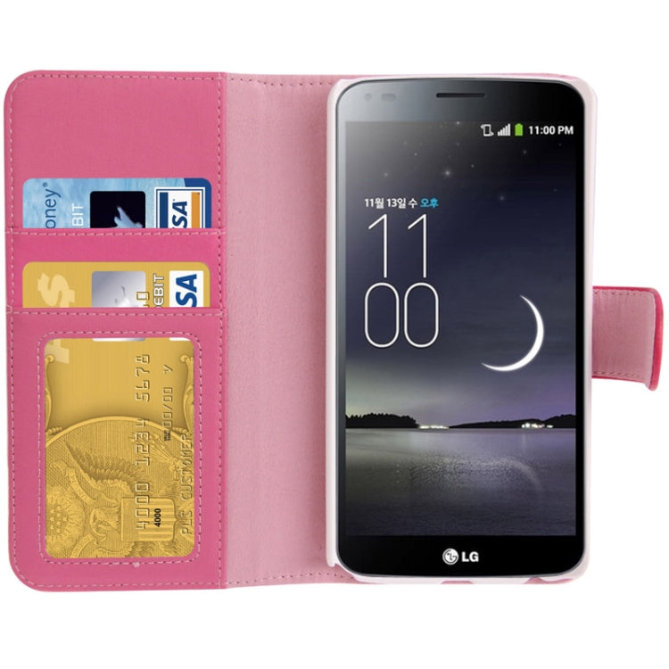 Litchi Texture Leather Case with Credit Card Slots & Holder for LG G Flex / F340L / F340S