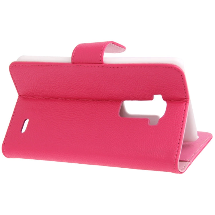 Litchi Texture Leather Case with Credit Card Slots & Holder for LG G Flex / F340L / F340S