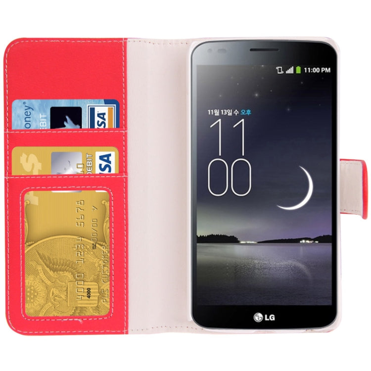 Litchi Texture Leather Case with Credit Card Slots & Holder for LG G Flex / F340L / F340S