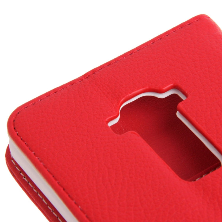 Litchi Texture Leather Case with Credit Card Slots & Holder for LG G Flex / F340L / F340S