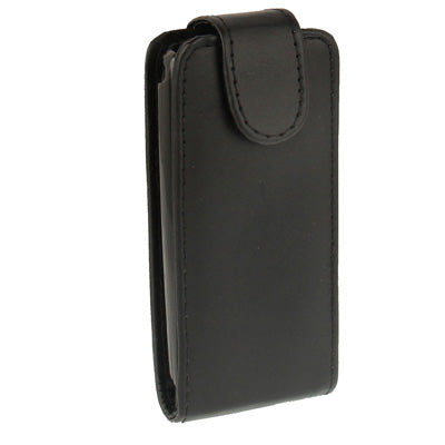 Pure Color Vertical Flip Leather Case for Nokia 300 / Asha 3000 (Black)