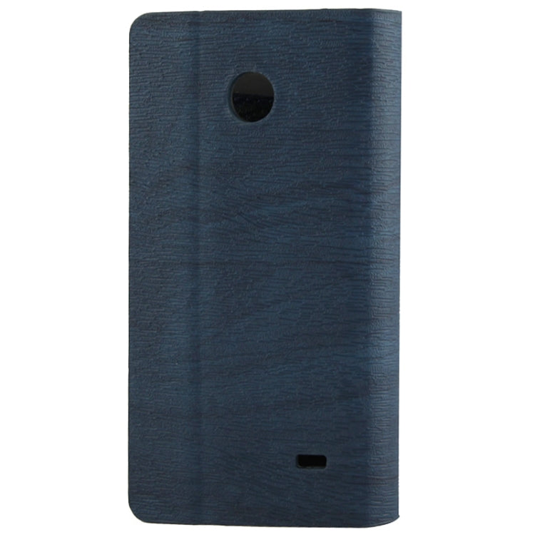 Wood Texture Leather Case with Credit Card Slots & Holder for Nokia X