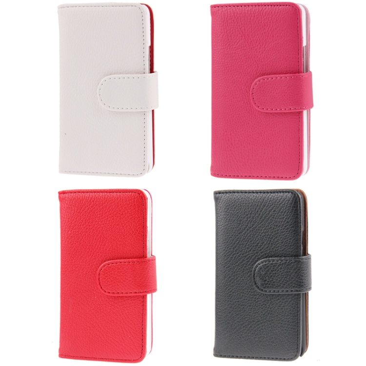 Litchi Texture Leather Case with Holder & Credit Card Slot for Sony Xperia E1