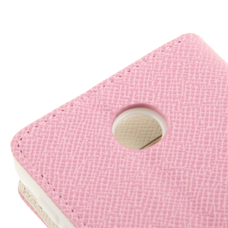 2-Color Series Cross Texture Leather Case with Credit Card Slots & Holder & Lanyard for Nokia X / X+