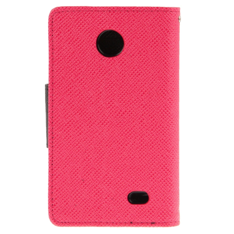 2-Color Series Cross Texture Leather Case with Credit Card Slots & Holder & Lanyard for Nokia X / X+