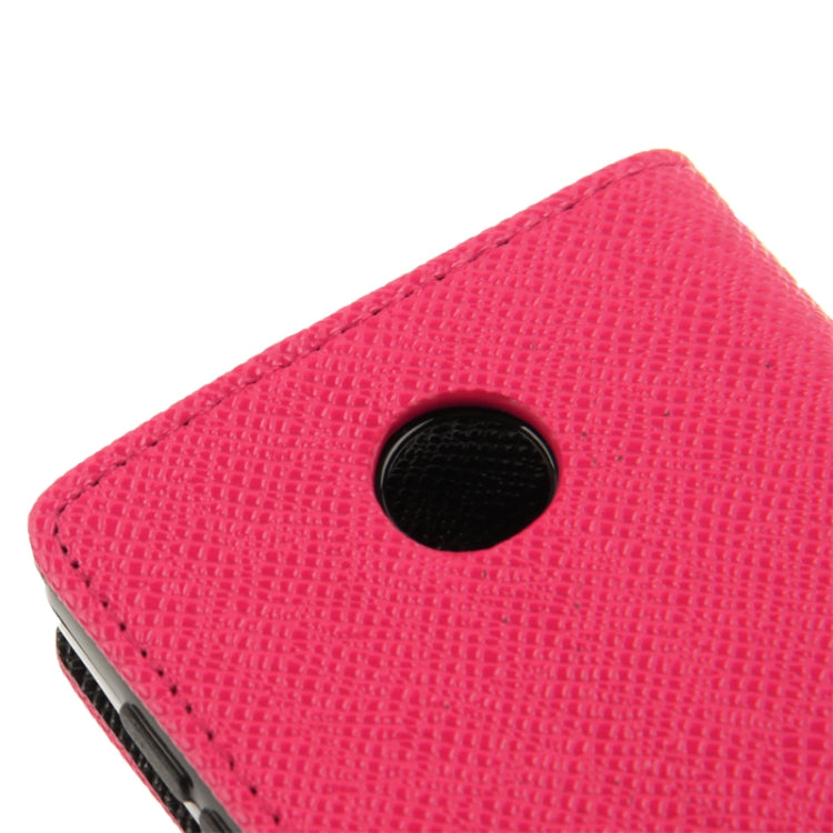 2-Color Series Cross Texture Leather Case with Credit Card Slots & Holder & Lanyard for Nokia X / X+