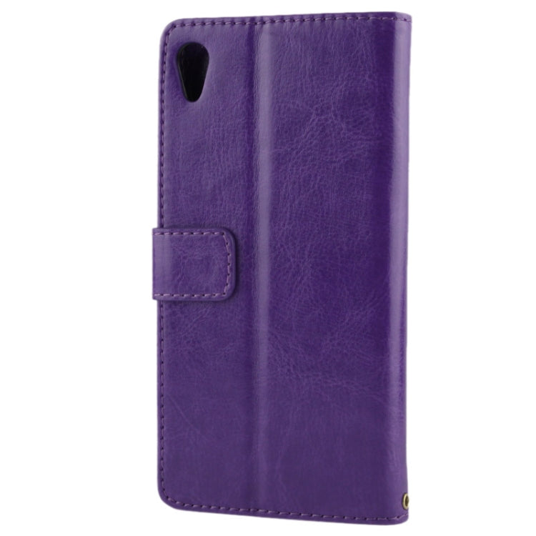 Fine Sheepskin Texture Flip Leather Case with Credit Card Slots & Holder for Sony Xperia Z2 / L50w