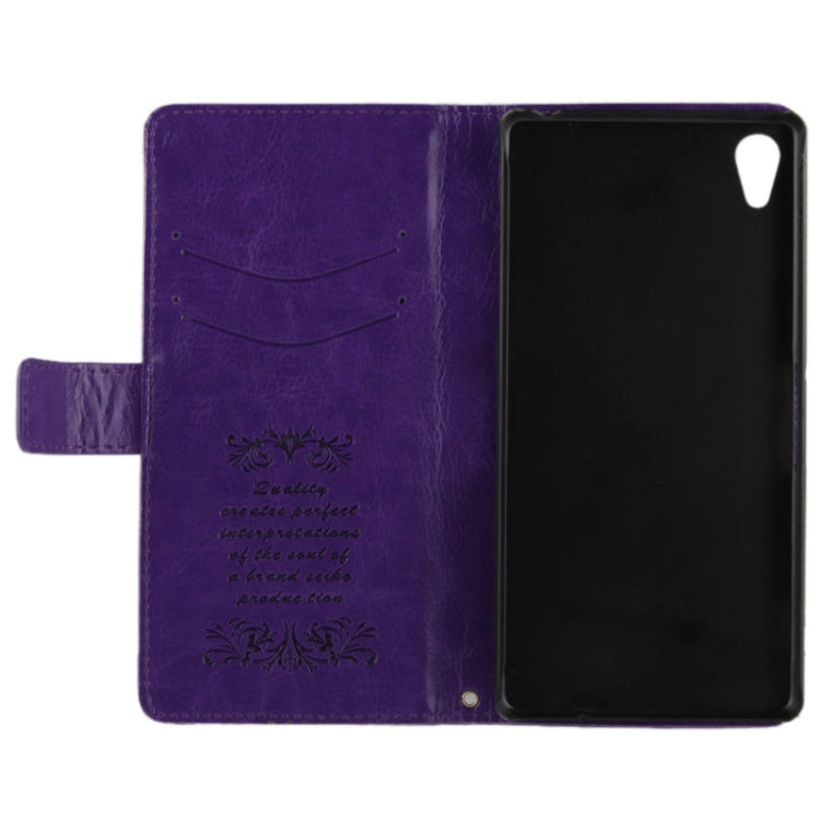 Fine Sheepskin Texture Flip Leather Case with Credit Card Slots & Holder for Sony Xperia Z2 / L50w