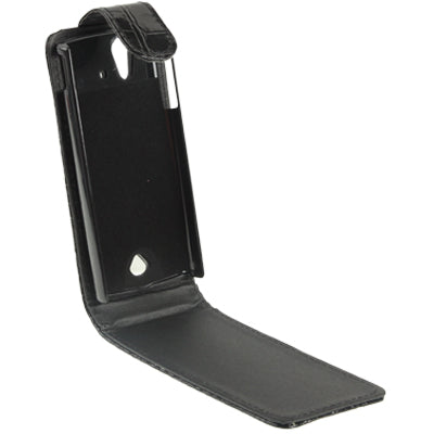 High Quality Leather Case for Sony Ericsson ST18i(Black)