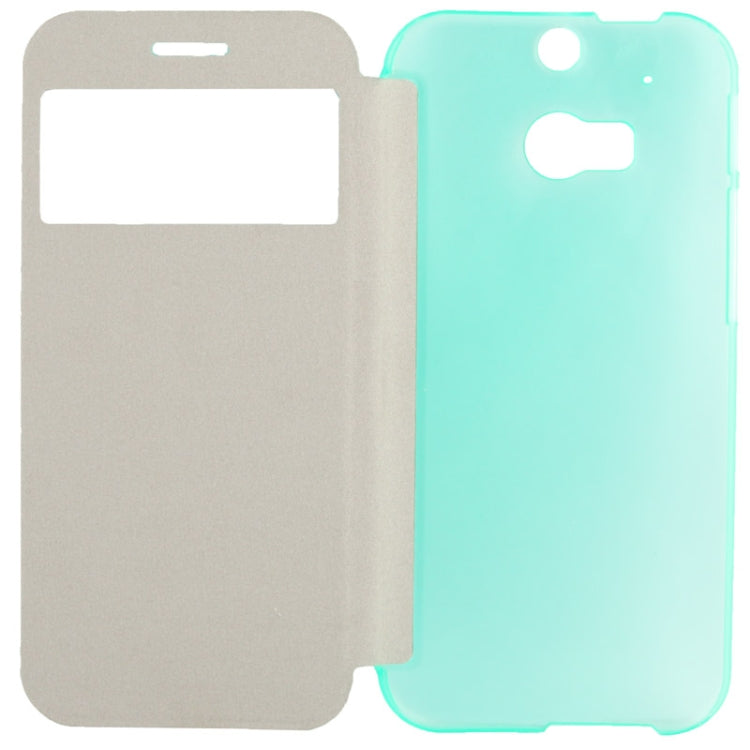 Horizontal Flip Leather Case with Call Display ID for HTC One  / M8