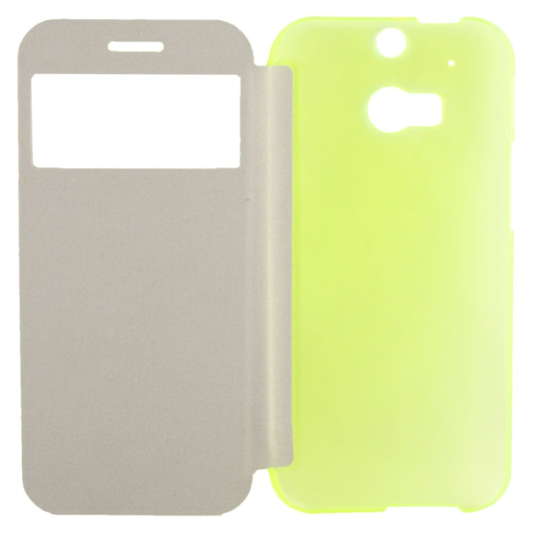 Horizontal Flip Leather Case with Call Display ID for HTC One  / M8