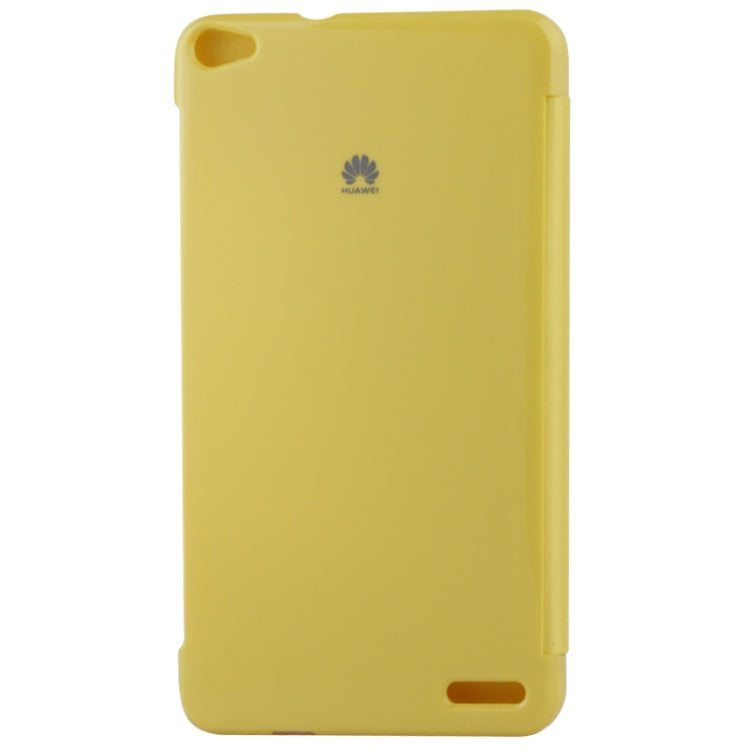 Brush Texture Flip Leather Case with Call Display ID for Huawei MediaPad X1