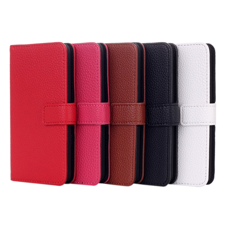 Litchi Texture Flip Leather Case with Credit Card Slots & Holder for LG G2 mini