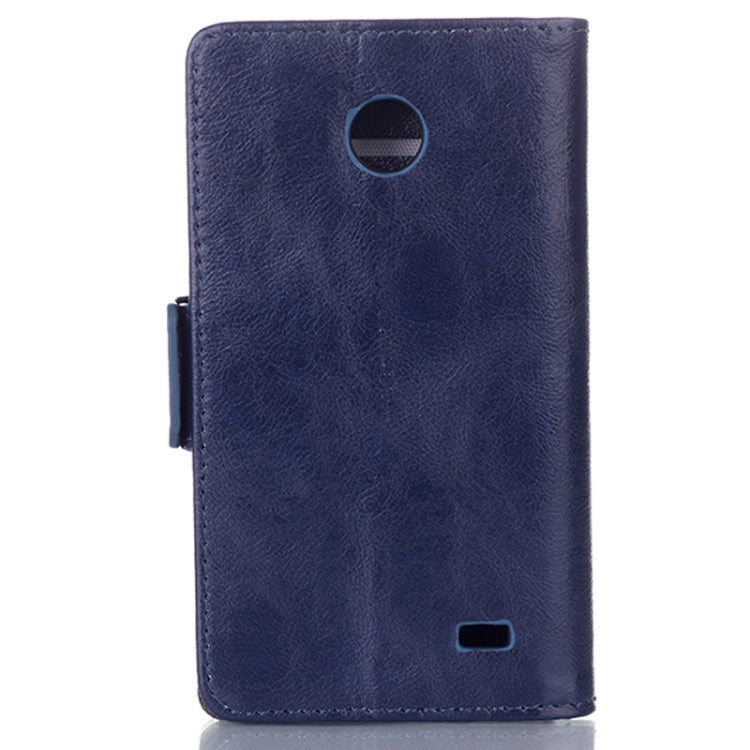 Oil Leather Case with Credit Card Slot & Holder for Nokia X