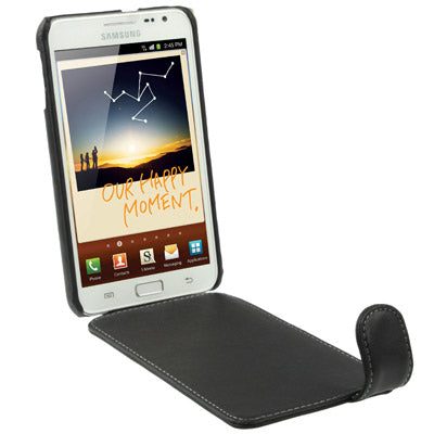 Genuine Leather Case with Clip for Galaxy Note / i9220 / N7000, Note LTE / N7005(Black)