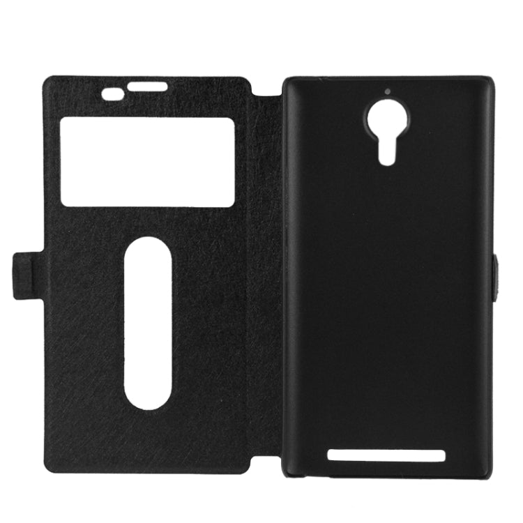 Cross Texture Horizontal Flip Leather Case with Caller ID Display & Holder for Lenovo K80