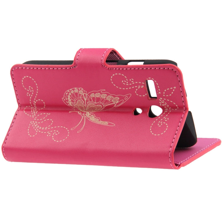 Butterfly Pattern Leather Case with Credit Card Slots & Holder for Motorola G / XT937C / XT1028 / XT1031