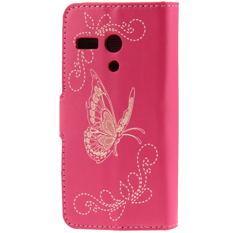 Butterfly Pattern Leather Case with Credit Card Slots & Holder for Motorola G / XT937C / XT1028 / XT1031