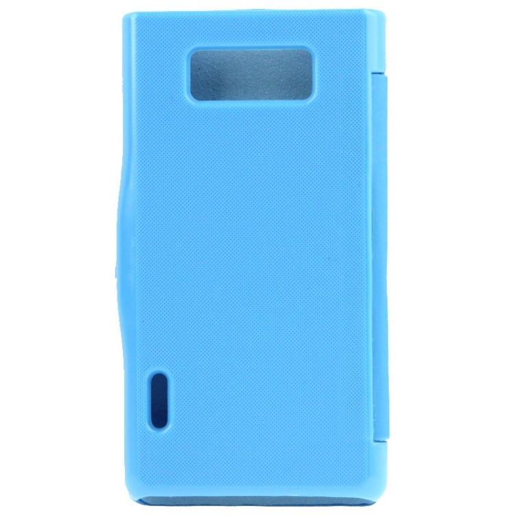 Brushed Texture Horizontal Flip Magnetic Buckle Leather Protective Case for LG Optimus L7