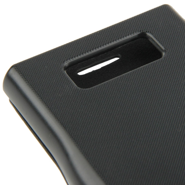 Brushed Texture Horizontal Flip Magnetic Buckle Leather Protective Case for LG Optimus L7