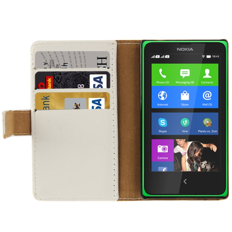 Crazy Horse Texture Flip Leather Case with Credit Card Slots & Holder for Nokia X