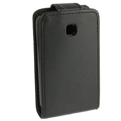 Pure Color Vertical Flip Leather Case for LG Optimus L3 II / E430 (Black)