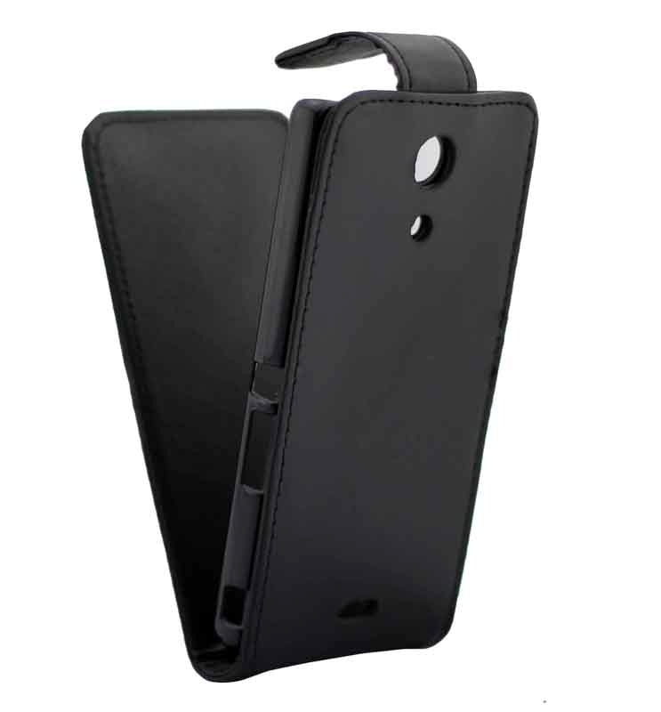 Vertical Flip Leather Case for Sony Xperia ZR / M36h(Black)