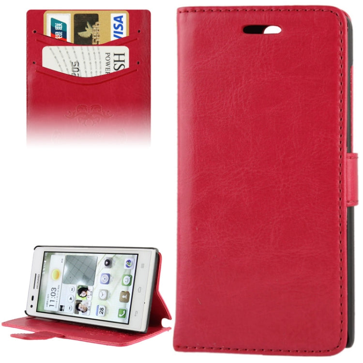 Fine Sheepskin Texture Flip Leather Case with Card Slots & Holder for Huawei Ascend G6 (3G Version),